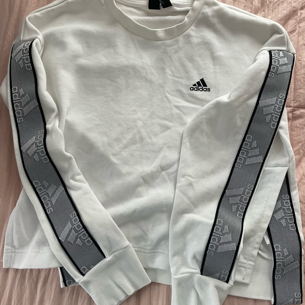 Adidas White Sweatshirt